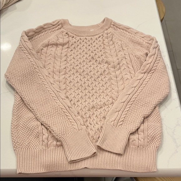GAP Women's Blush Cable Knit Sweater - Picture 1 of 2